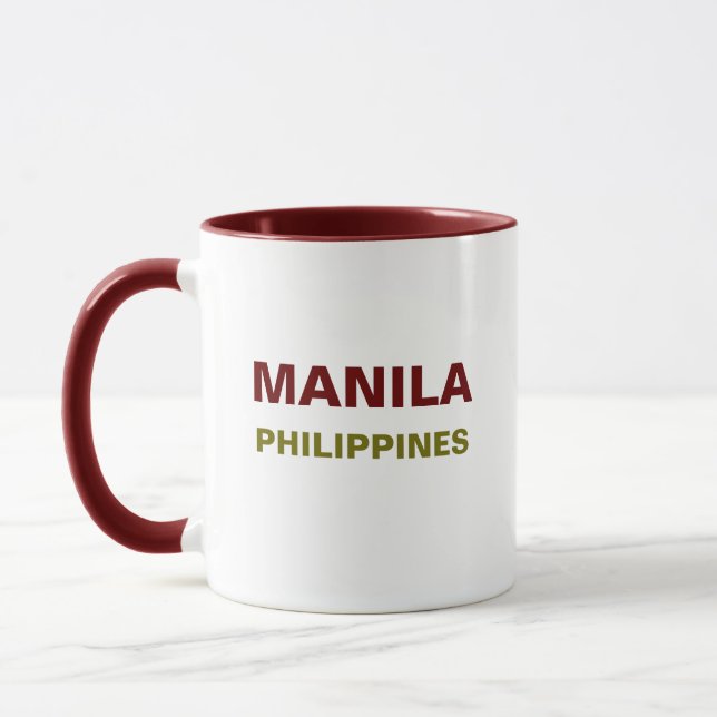 Manila Philippines Coffee Mug (Left)