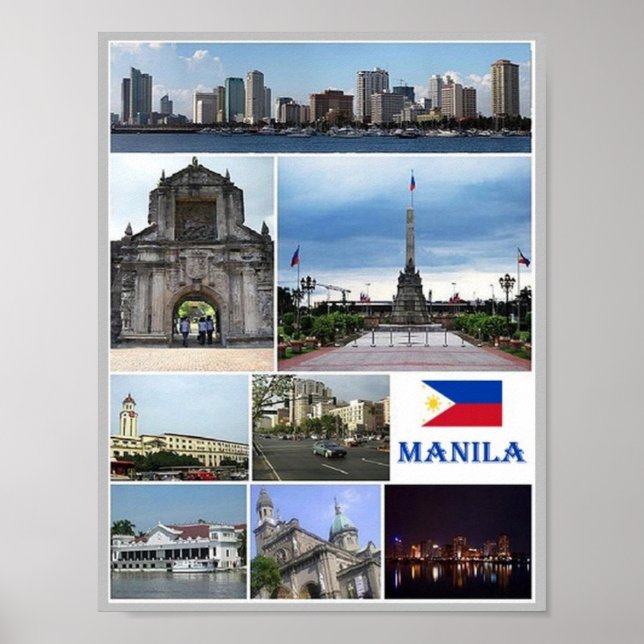 Manila - Philippines - Mosaic - Poster (Front)
