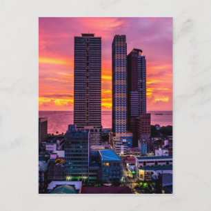 Manila Philippines Skyline Postcard