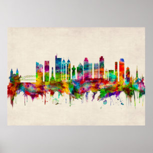 Manila Philippines Skyline Poster