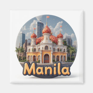 Manila Philippines Travel Keepsake Magnet