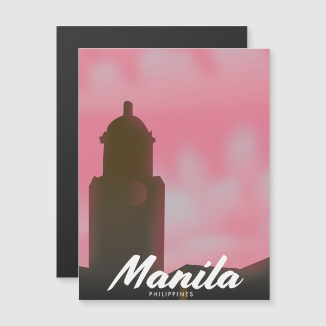 Manila Philippines travel poster. (Front/Back)