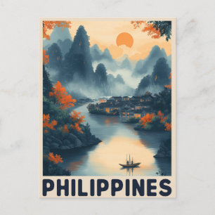 Manila, Philippines - Vintage Travel Postcard