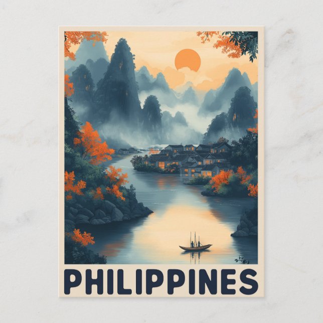 Manila, Philippines - Vintage Travel Postcard (Front)