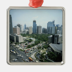 Manila Skyline Metal Tree Decoration