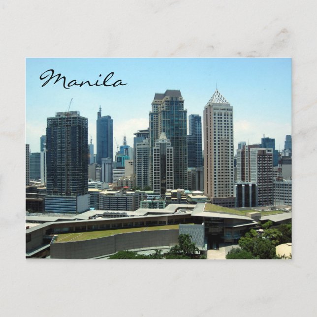 manila skyline postcard (Front)