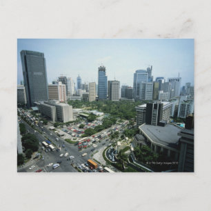 Manila Skyline Postcard
