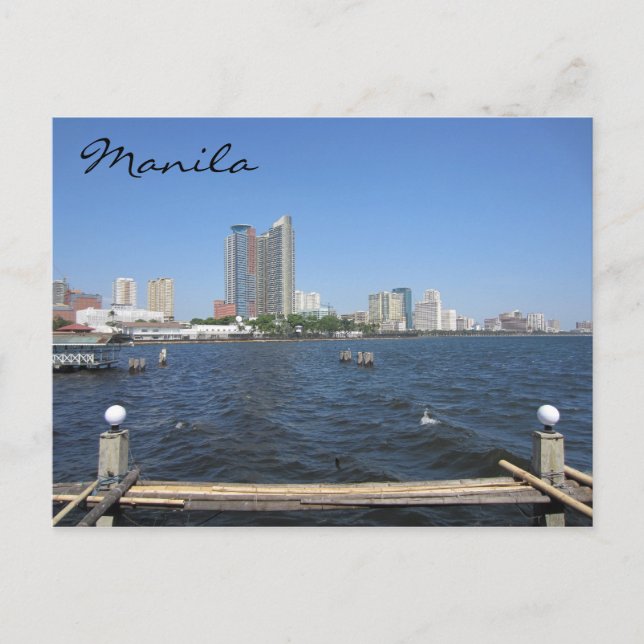 manila water view postcard (Front)