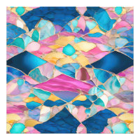 “Manilva” Blue Pink Sand Fractured Waves