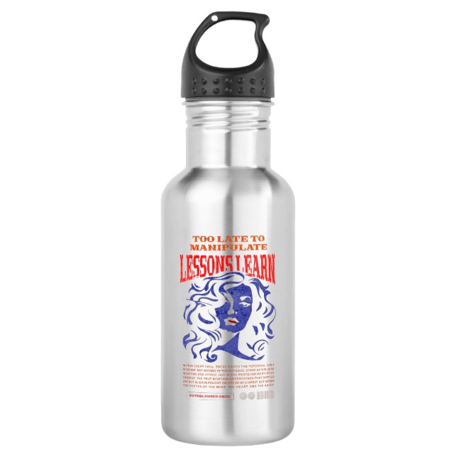 MANIPULATE LESSONS LEARN WATER BOTTLE  (Front)