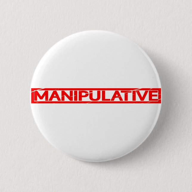 Manipulative Stamp 6 Cm Round Badge (Front)