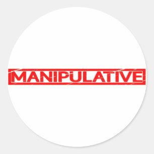 Manipulative Stamp Classic Round Sticker