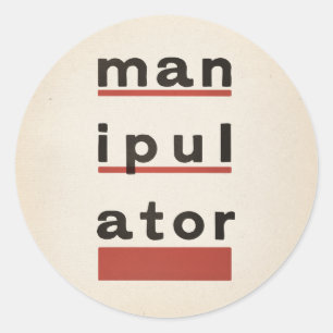 manipulATOR Classic Round Sticker