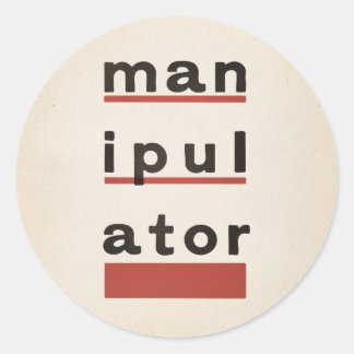 manipulATOR Classic Round Sticker