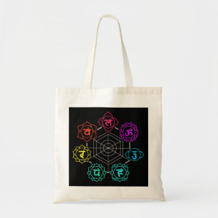 Manipura Anahata Sahasrara Chakras Tote Bag