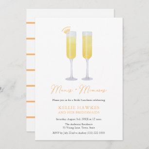 Manis and Mimosas Bridal Party Celebration Invitation