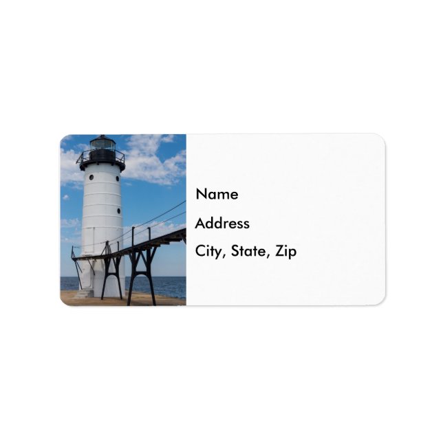 Manistee Lighthouse Address Label (Front)