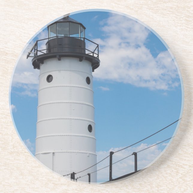 Manistee Lighthouse Coaster (Front)