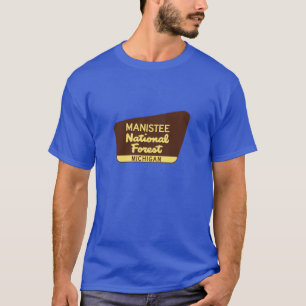 Manistee National Forest Michigan Huron T-Shirt