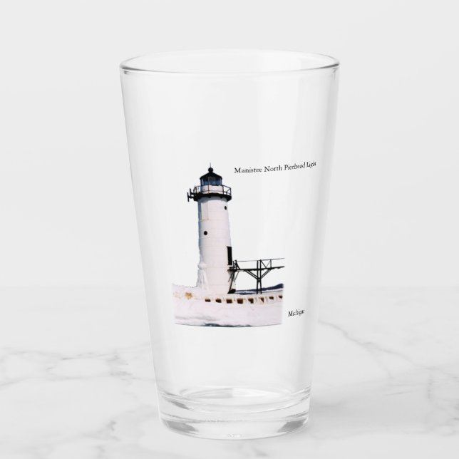 Manistee North Pierhead Light glass (Front)