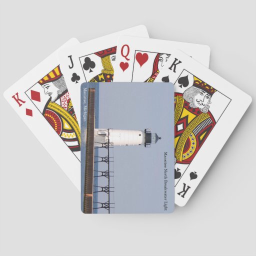 Image of Manistee North Pierhead Light playing cards