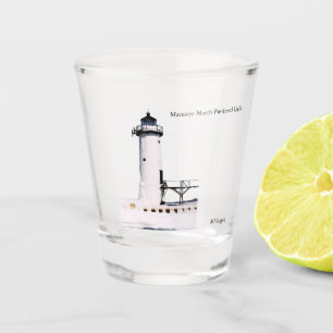 Manistee North Pierhead Light shot glass