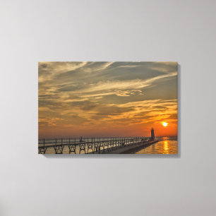 Manistee North Pierhead Lighthouse Canvas Print