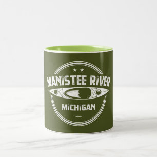 Manistee River, Michigan Two-Tone Coffee Mug