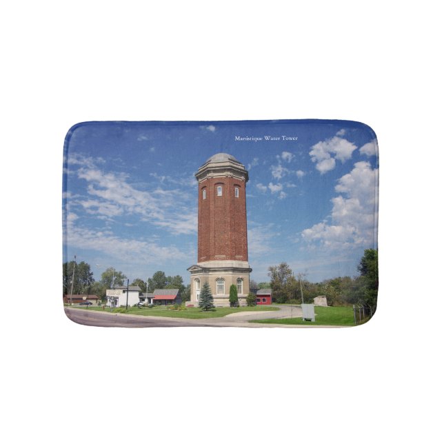 Manistique Water Tower bathmat (Front)