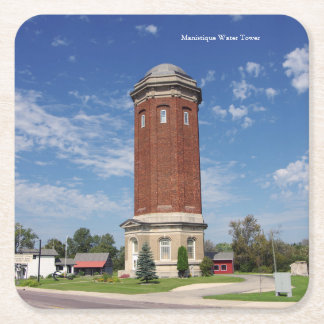 Manistique Water Tower paper coaster