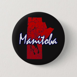 Manitoba 6 Cm Round Badge