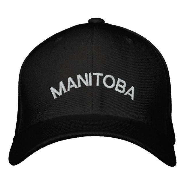 Manitoba Baseball Cap Embroidered Canada Cap (Front)