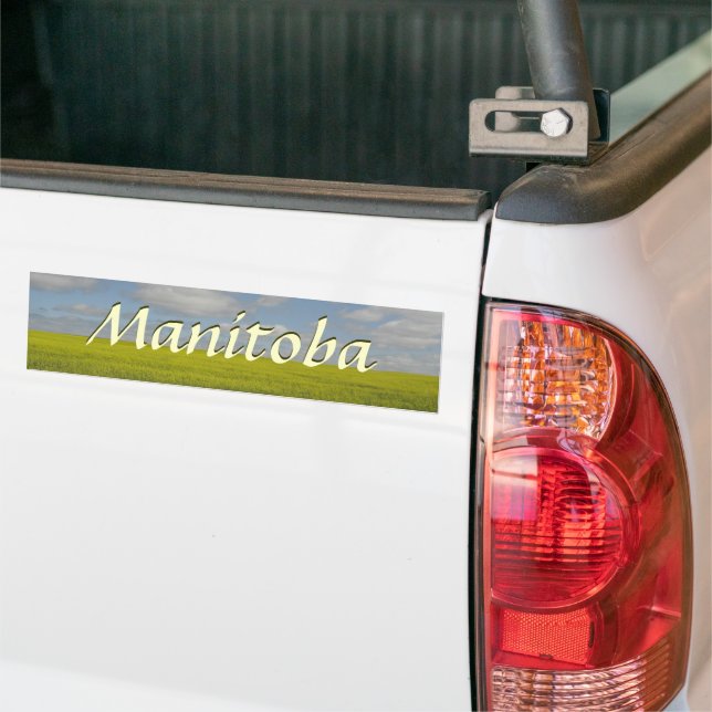 Manitoba Bumper Sticker Manitoba Souvenir (On Truck)