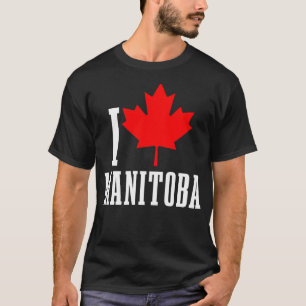 Manitoba Canada Maple Leaf Canadian Flag Pride T-Shirt