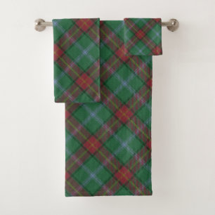 Manitoba Canada Provincial Tartan Bath Towel Set