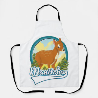 Manitoba Canada travel logo Apron