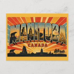 Manitoba Canada Vintage Postcard