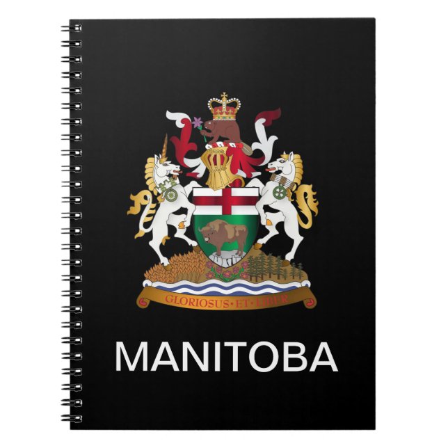 Manitoba coat of arms notebook (Front)