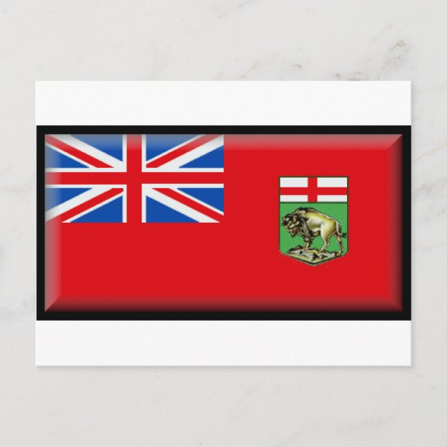 Manitoba Flag Postcard (Front)