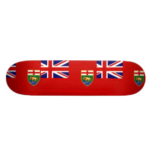 Manitoba flag skateboard