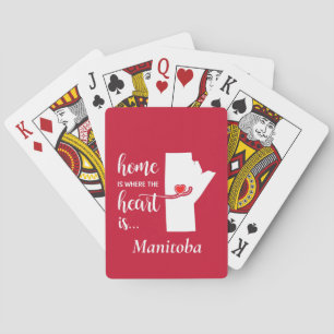 Manitoba home is where the heart is.. playing cards