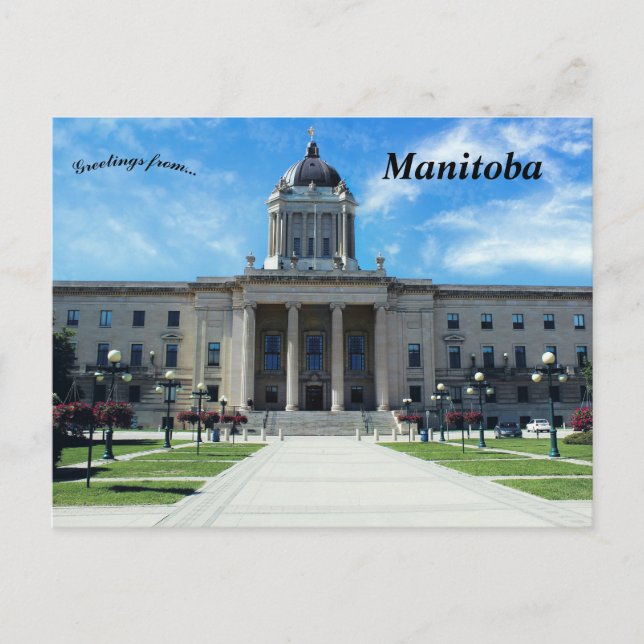 Manitoba Legislative Building Manitoba Canada Postcard (Front)
