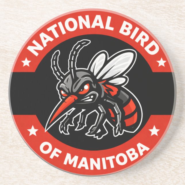 Manitoba National Bird Coasters (Front)