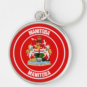 Manitoba Round Emblem Key Ring