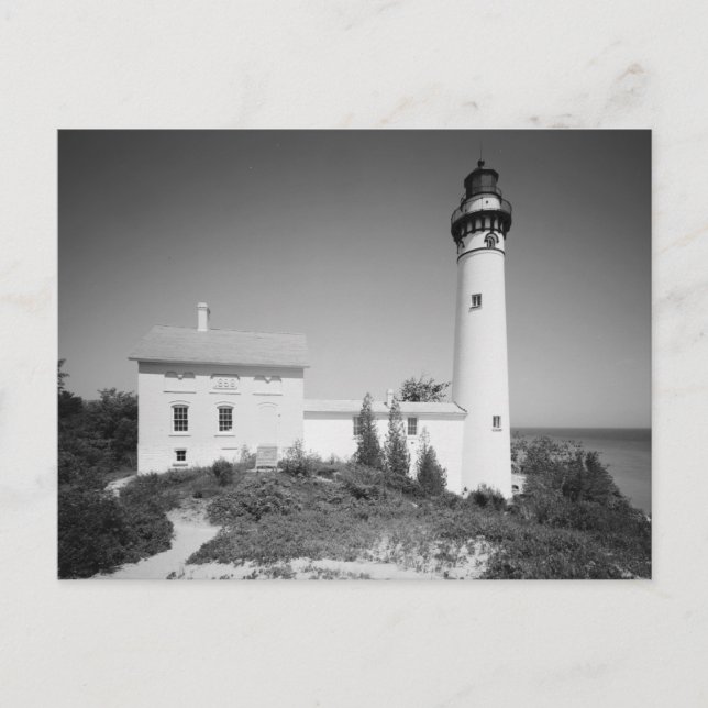 Manitou Island Lighthouse Postcard (Front)