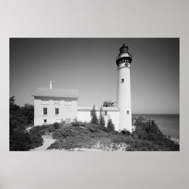 Manitou Island Lighthouse Poster (Front)