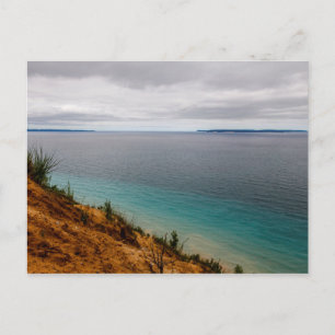 Manitou Islands Seen from Pyramid Point, Michigan Postcard