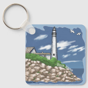 Manitou Lighthouse Keychain