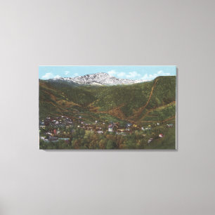 Manitou Springs, CO - The Spa of the Rockies Canvas Print
