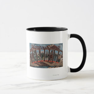 Manitou Springs, Colorado - Large Letter Scenes Mug